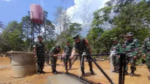 Pembangunan Sumur Bor di Desa Sukamaju Mendapat Apresiasi Dari Tim Wasev