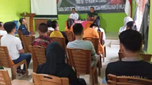 Satgas TMMD Gelar Sosialisasi Pencegahan Kebakaran Hutan dan Lahan di Desa Sukamaju
