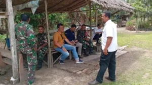 Satgas TMMD ke-121 Kodim 0415/Jambi Bangun Kebersamaan dengan Warga Desa Sukamaju