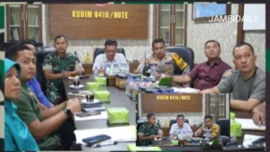 Dandim 0416/Bute Pimpin Rapat Persiapan Kunjungan Ibu Sinta Nuriyah Wahid ke Kabupaten Bungo