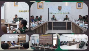 Pangdam II/Sriwijaya Pimpin Rapat Evaluasi Optimasi Lahan Rawa di Sumsel