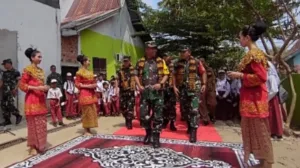 Kedatangan Tim Wasev Disambut Meriah di Lokasi TMMD Kodim 0415/Jambi