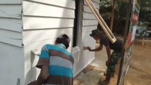 Pembangunan Rumah Layak Huni TMMD ke-121 Kodim 0415/Jambi Hampir Rampung