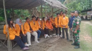 Satgas TMMD Dorong Mahasiswa Unja Sosialisasikan Hidup Sehat di Desa melalui Edukasi