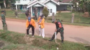 Mahasiswa UNJA Aktif Berkontribusi dalam Program TMMD ke-121 Kodim 0415/Jambi