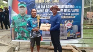 Satgas TMMD Kodim Jambi Rayakan Hari Kemerdekaan dengan Lomba Memancing