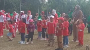 Anak-anak TK dan PAUD Ramaikan Jalan Santai dan Senam Sehat