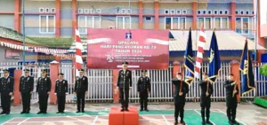 Peringati Hari Pengayoman Ke-79 Tahun 2024, Imigrasi Kerinci Bersama Rutan Sugai Penuh Laksanakan Upacara Bendera