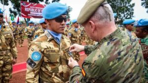 Membanggakan! Satgas Kizi TNI Konga Terima Penghargaan Tertinggi PBB ‘Medal Parade’