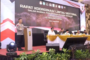 Kapolda Jambi Pimpin Rakor Lintas Sektoral Pengamanan Pilkada Serentak Tahun 2024