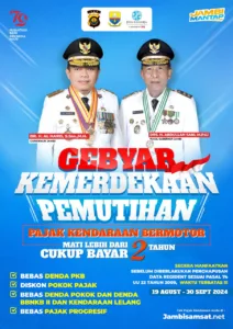 Gubernur Jambi Adakan Pemutihan Pajak Kendaraan