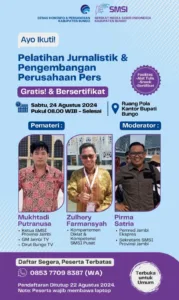 SMSI Bungo Gelar Bimtek Pelatihan Jurnalistik dan Pengembangan Perusahaan Pers
