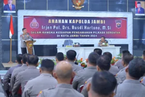 Arahan Kapolda Jambi Jelang Pilkada di Polresta Jambi
