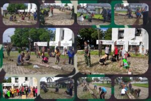 Semangat Gotong Royong di Tugu Juang Jambi, Keluarga Besar TNI/Polri Bersatu Mengenang Pahlawan Bangsa