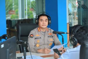 Kabid Humas Polda Jambi Jadi Pembaca Berita Program Warta LPP RRI Jambi