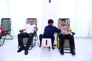 Bidhumas Polda Jambi Gelar Donor Darah Serentak Dalam Rangka Hari Jadi Humas Polri Ke-73