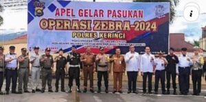 PJ Bupati Kerinci Asraf Hadiri Apel Gelar pasukan Operasi Zebra