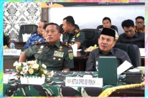 Danrem 042/Gapu Hadiri Rapat Paripurna TMMD ke-45 Tahun 2024 secara Virtual