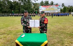 Kodim 0416/Bute Gelar Pembukaan TMMD Reguler Ke-123 di Tebo Ulu