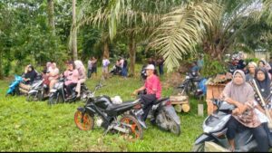 Antusias Warga Teluk Kuali Meriahkan Pembukaan TMMD Ke-123 Kodim 0416/Bute