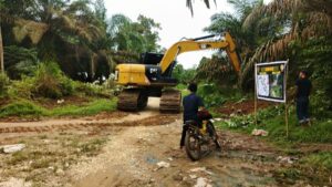 Satgas TMMD Ke-123 Kodim 0416/Bute Percepat Peningkatan Jalan di Desa Malako Intan