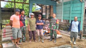 Satgas TMMD Ke-123 Kodim 0416/Bute Gelar Briefing Sebelum Pengerjaan RTLH di Tebo