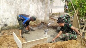 Atasi Masalah Limbah, Satgas TMMD Ke-123 Selesaikan Septic Tank Madrasah Nurul Falah