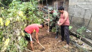 TMMD ke-123 Kodim 0416/Bute Bangun Rumah Sehat di Tebo