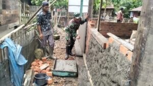 Satgas TMMD Ke-123 Kodim 0416/Bute Genjot Pembangunan Rumah Tidak Layak Huni di Malako Intan