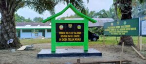 Tugu Prasasti TMMD Ke-123 Kodim 0416/Bute Resmi Selesai Dibangun