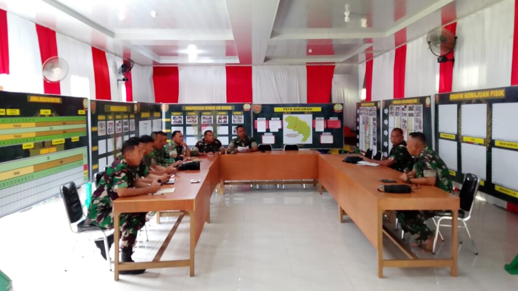 Kasdim 0416/Bute Pimpin Rapat Persiapan Kunjungan Tim Wasev TMMD ke-123 di Tebo