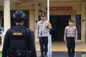 Polres Bungo Gelar Apel Apel Pelepasan BKO Sat Brimob Usai PSU