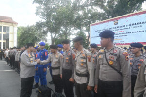 Polda Jambi Gelar Apel Pengamanan PSU Bungo