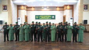 Danrem 042/Gapu Pimpin Langsung Laporan Korps Kenaikan Pangkat Perwira Periode 1 April 2025