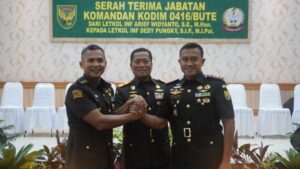 Letkol Inf Dedy Pungky Irawanto Resmi Gantikan Letkol Inf Arief Widyanto sebagai Dandim 0416/Bute