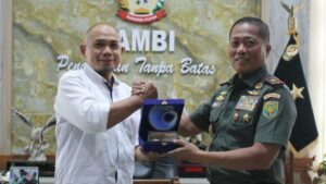 Sinergi TNI dan KemenHAM Diperkuat, Danrem 042/Gapu Terima Audiensi Kakanwil di Jambi