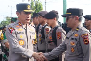 Polda Jambi Apel Pergeseran Pasukan Pengamanan PSU Bungo