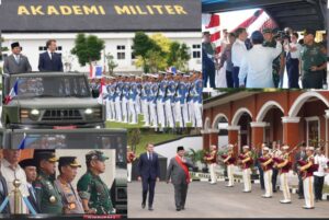 Kasad Sambut Kunjungan Presiden RI dan Presiden Prancis di Akademi Militer Magelang