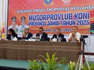 Dukungan SIWO PWI Terbelah, Musprov KONI Jambi Nyaris Ricuh di Pemilihan Pimpinan Sidang