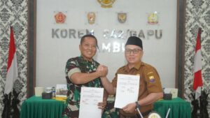Korem 042/Gapu dan DTPHP Jambi Perkuat Ketahanan Pangan Lewat MoU Strategis