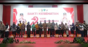 Danrem 042/Gapu Hadiri Bakti Kesehatan Hari Bhayangkara ke-79: Sinergi TNI-Polri Wujudkan Kepedulian Nyata