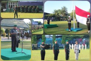 Kobarkan Semangat Nasionalisme, Korem 042/Gapu Gelar Upacara Bendera 17-an Bulan Juni 2025