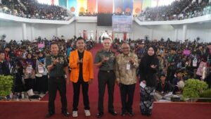Kasrem 042/Gapu Tanamkan Semangat Bela Negara kepada Mahasiswa Baru Universitas Jambi 2025