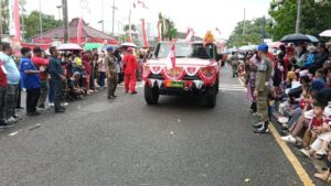Semarak Pawai Pembangunan HUT ke-80 RI, Danrem 042/Gapu Tunjukkan Kebersamaan dengan Forkopimda dan Rakyat Jambi