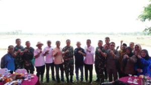 Danrem 042/Gapu Pimpin Vicon Pantau Perkembangan Gerakan Tanam Padi Serentak di Jambi