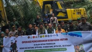 Kemenhut Bersama Satgas PKH Musnahkan Sekitar 360 ha Pohon Kelapa Sawit, Pulihkan Fungsi Konservasi