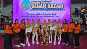 Tim Senam Perwosi Jambi Mantap Raih Dua Piala di Lomba Nasional Senam Kreasi 2025