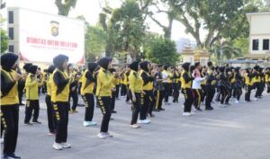 Polda Jambi Gelar Olahraga Senam Tingkatkan Kebugaran Personel