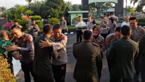 Sinergitas TNI-Polri Semakin Erat, Tiga Polres Geruduk Kodim 0415/Jambi Beri Kejutan di HUT ke-80 TNI