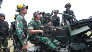 Pastikan Kesiapan Tempur dan Profesionalisme Prajurit, Kasad Tinjau Latbakjatrat Arhanud Terintegrasi